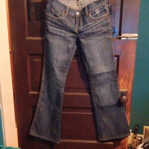 Underground Dark Blue Flare Jeans